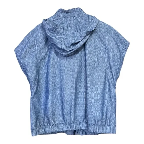 Derek Lam For Design Nation Hooded Short Sleeve Chambray Jacket Size XL - Picture 3 of 11